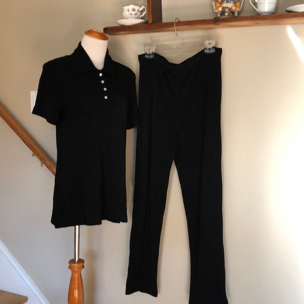 Ronnie Nicole Leisure Suit Sz.12.  Acetate/2% spandex. Inseam 30”, waist 34”.